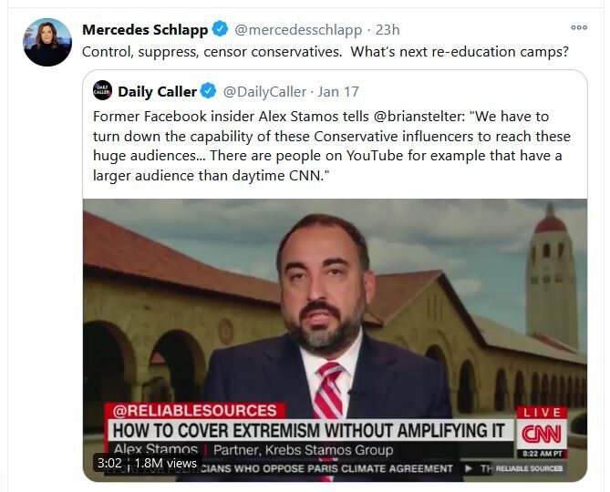 facebook alex stamos censor oan newsmax