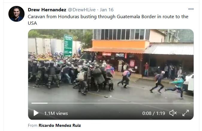 Click to enlarge honduran migrants biden guatemala