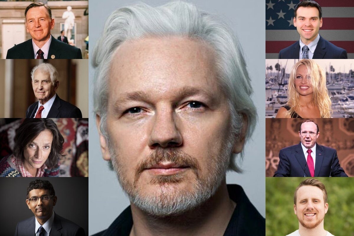 assange supporters letter pardon trump