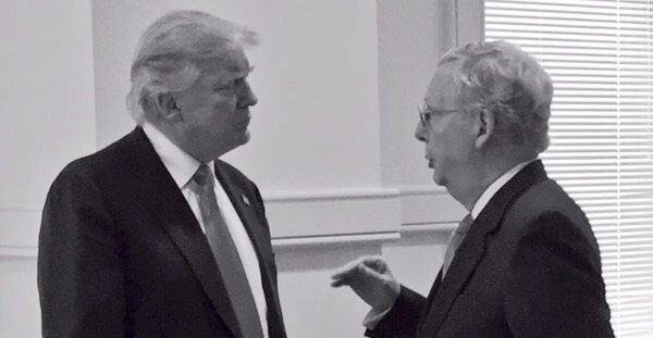 Click to enlarge Donald Trump, Mitch McConnell