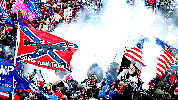 Click to enlarge TrumpRally teargassed