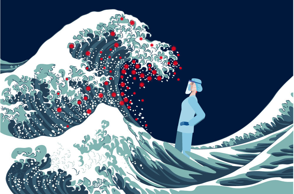 Click to enlarge covid wave