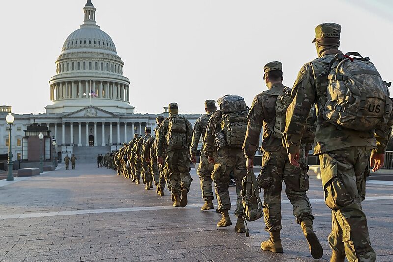 Click to enlarge biden inauguration military