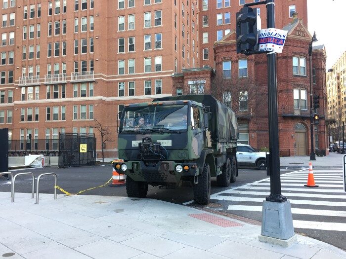 washington inauguration military