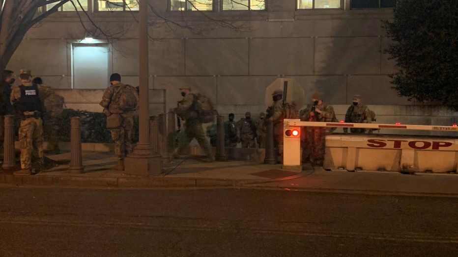 National guard troops washington