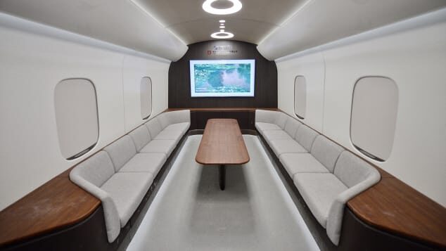 Maglev train interior