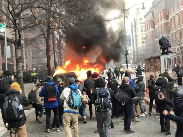 Chicago 2017 Trump inauguration riots
