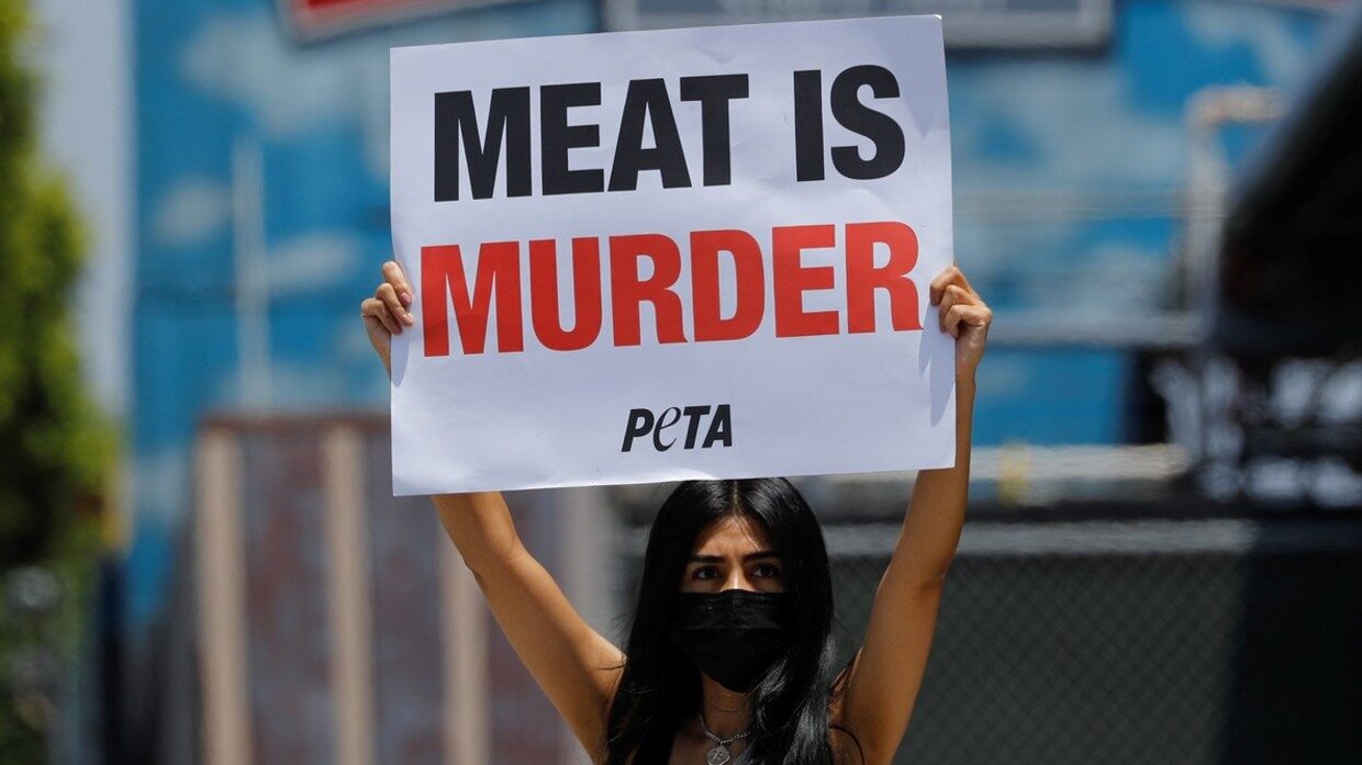Click to enlarge PETA meat is murder