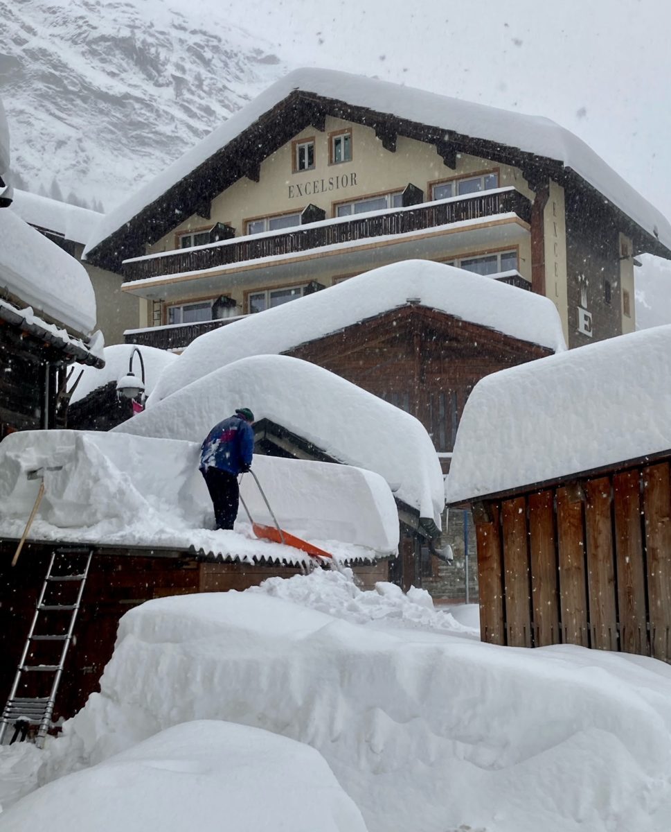 Zermatt under snow