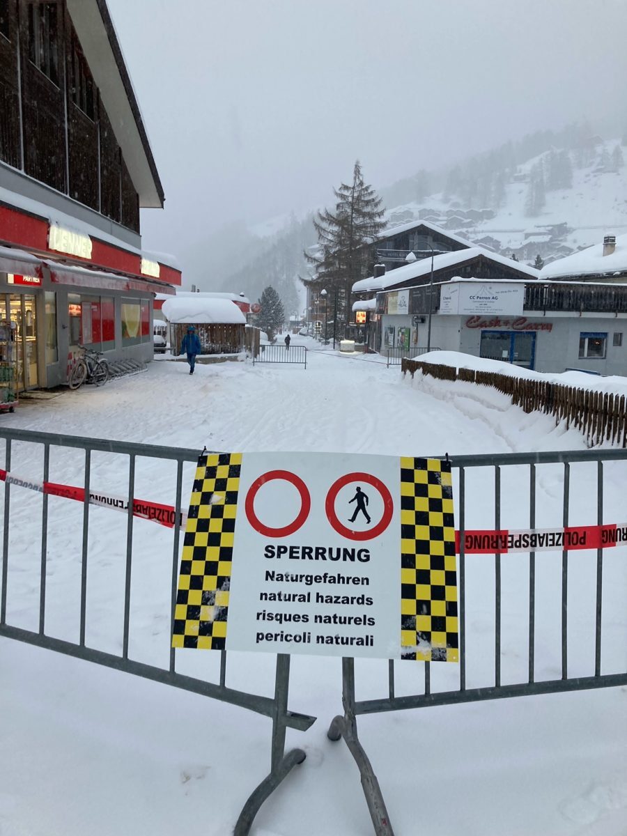 Zermatt under snow