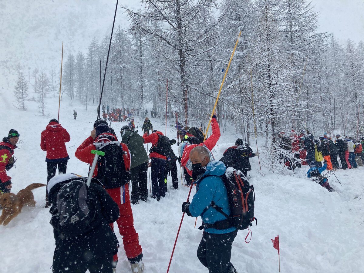 Avalanche in Val d’Isere