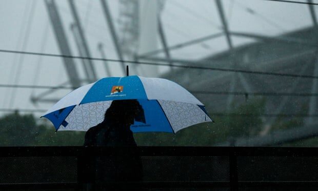 Rain at Melbourne Park
