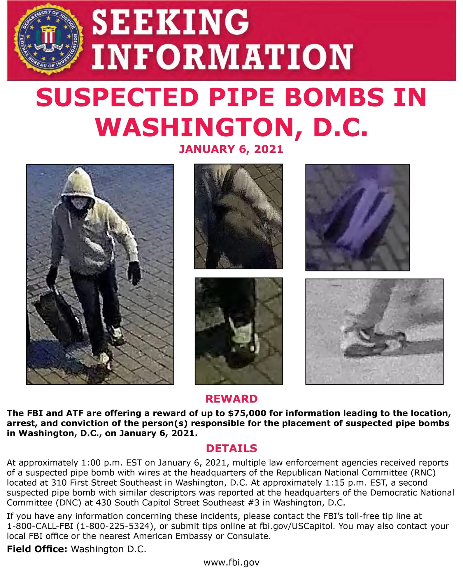 Click to enlarge FBI pipe bomb