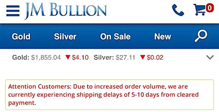 Click to enlarge JM Bullion announcement
