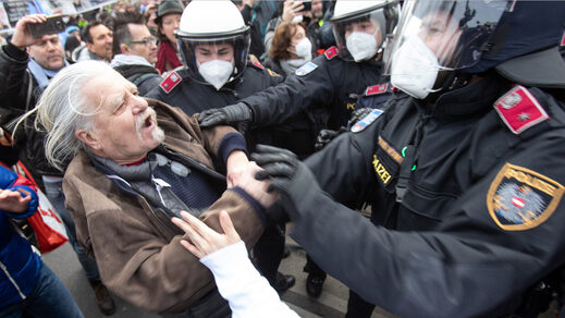 police protest vienna