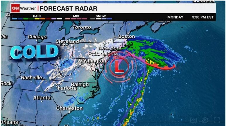 snow storm forecast northeast US february 2021