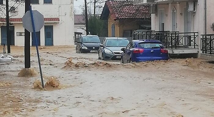 Streets have been turned into rivers in many