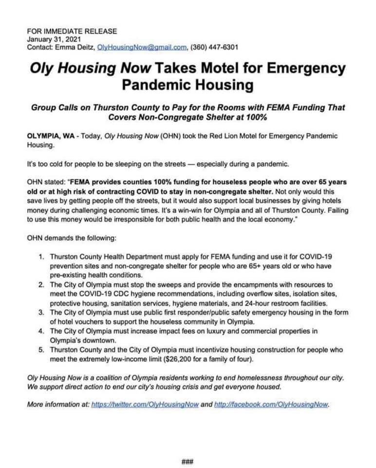Click to enlarge Oly Housing