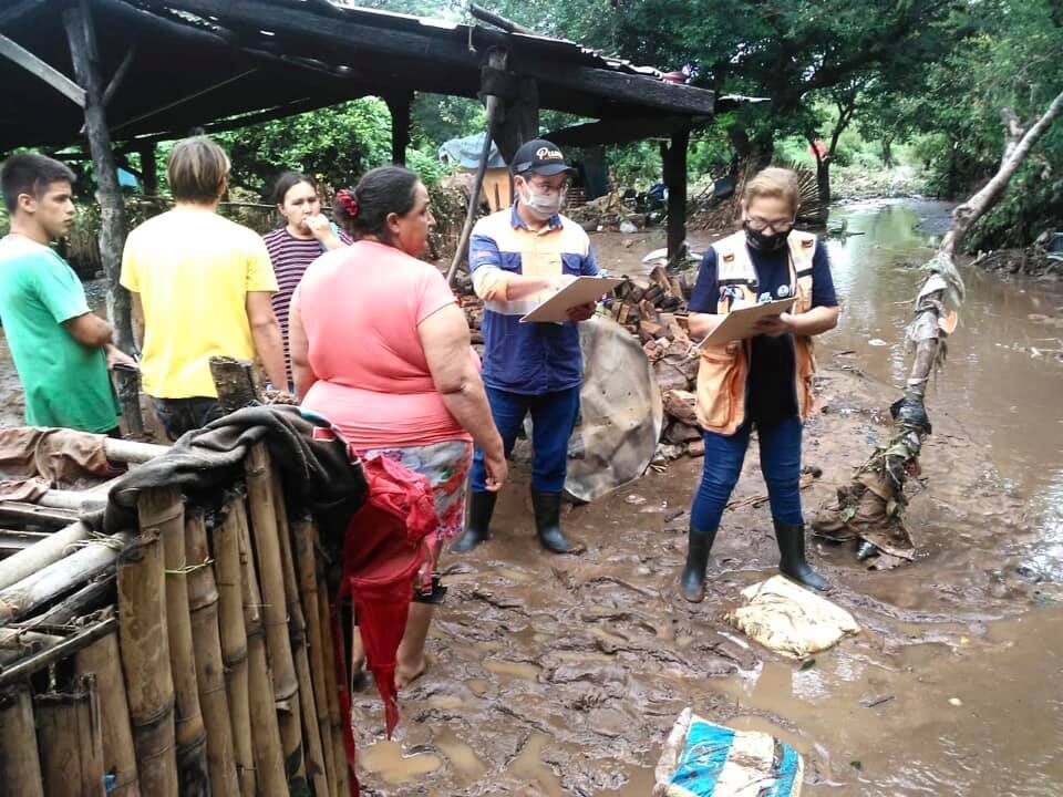 Teams from SEN assessing flood damage in Cordillera