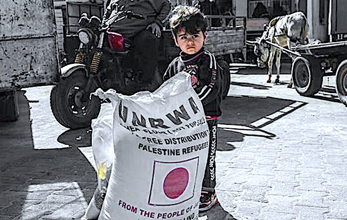 Boy with big bag