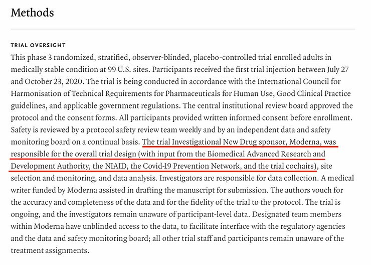 trial oversight moderna