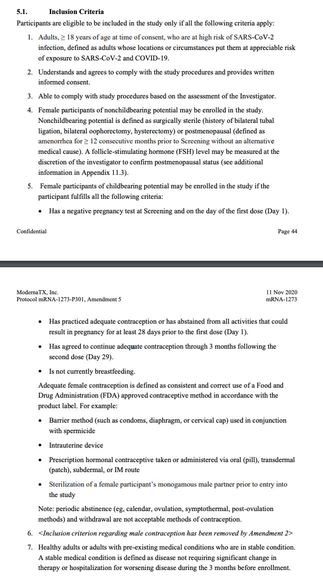 inclusion criteria