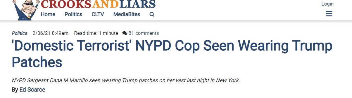 crooks and liars headline