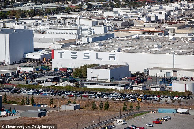 Click to enlarge Tesla assembly plant in Fremont