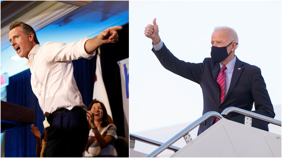 Click to enlarge Newsom Biden