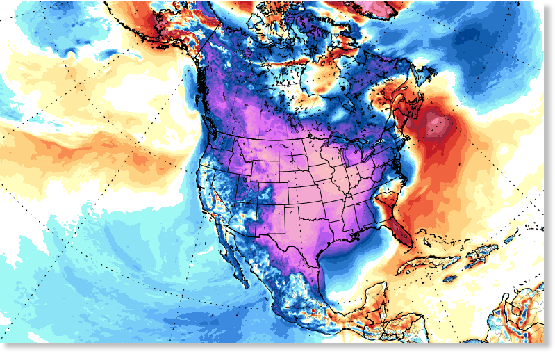 North America's widespread and recordbreaking Arctic outbreak set to