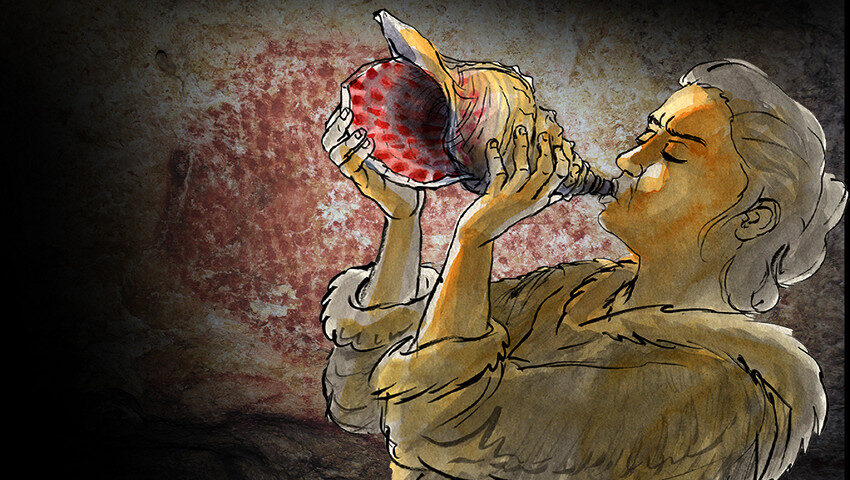 Click to enlarge Drawing of Ancient Conch