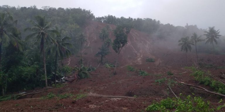 Floods and landslides in Kebumen Regency, Central Java, Indonesia, February 2021.