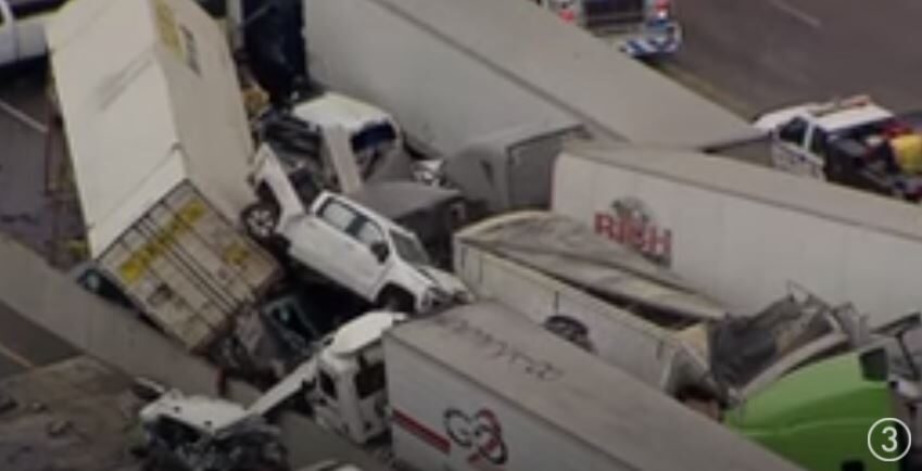 Click to enlarge Fort Worth Interstate crash