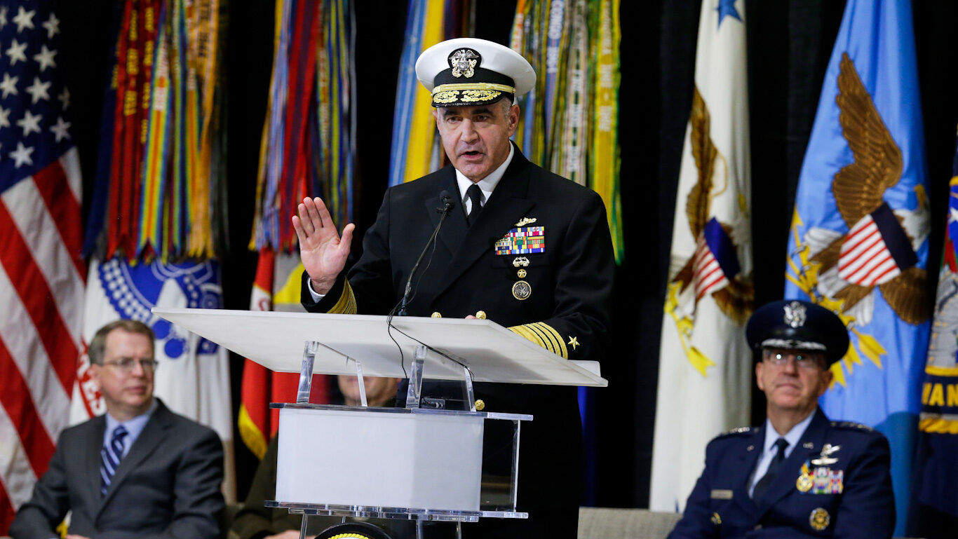 Click to enlarge Vice Adm. Charles A. Richard