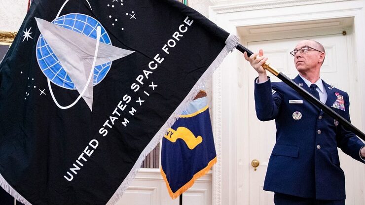 Click to enlarge US spcae force flag
