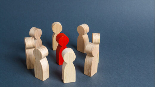 wood block people