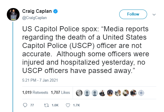 sicknick capitol police death