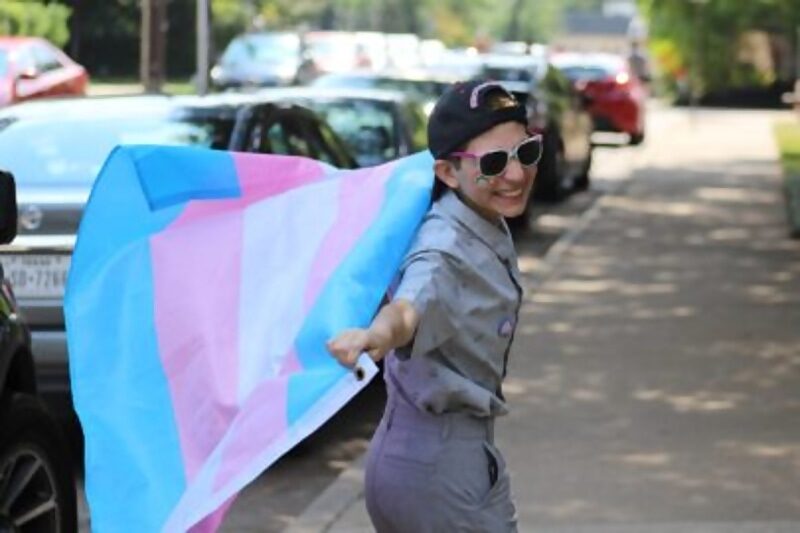trans children pride parade