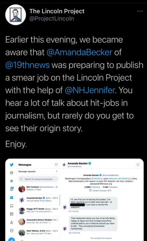 Click to enlarge Lincoln Project
