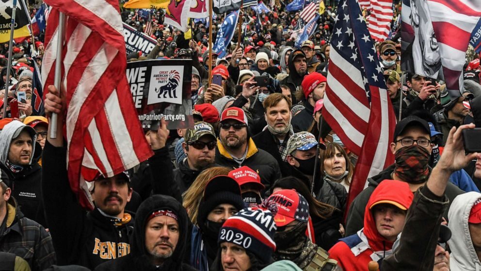 Click to enlarge Trump supporters