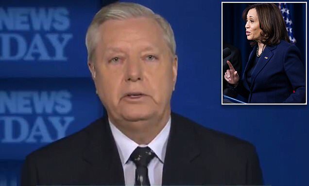Click to enlarge lindsay graham kamala harris