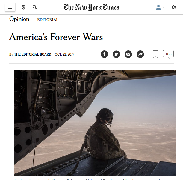 new york times war headline