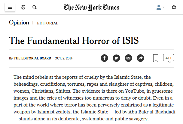 Click to enlarge New york times syria invasion isis