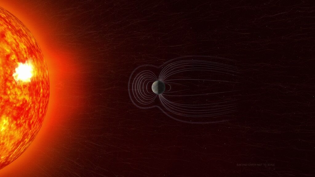 Click to enlarge Solar Wind and Earth's magnetosphere