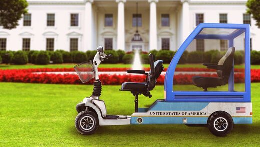 Biden scooter white house