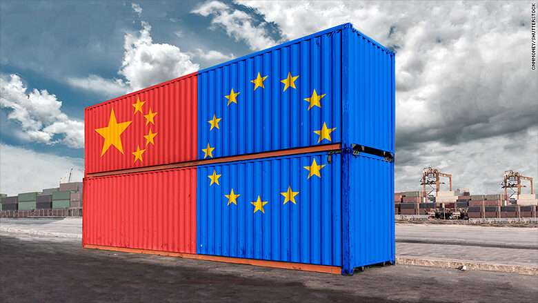 china europe trade cargo container
