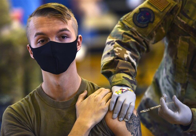 Click to enlarge military vaccine