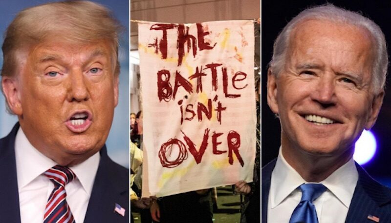 Trump Biden battle