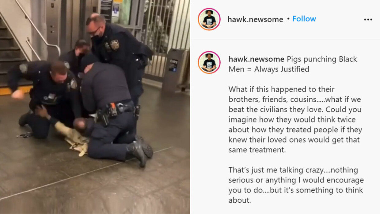 instagram post police punch suspect