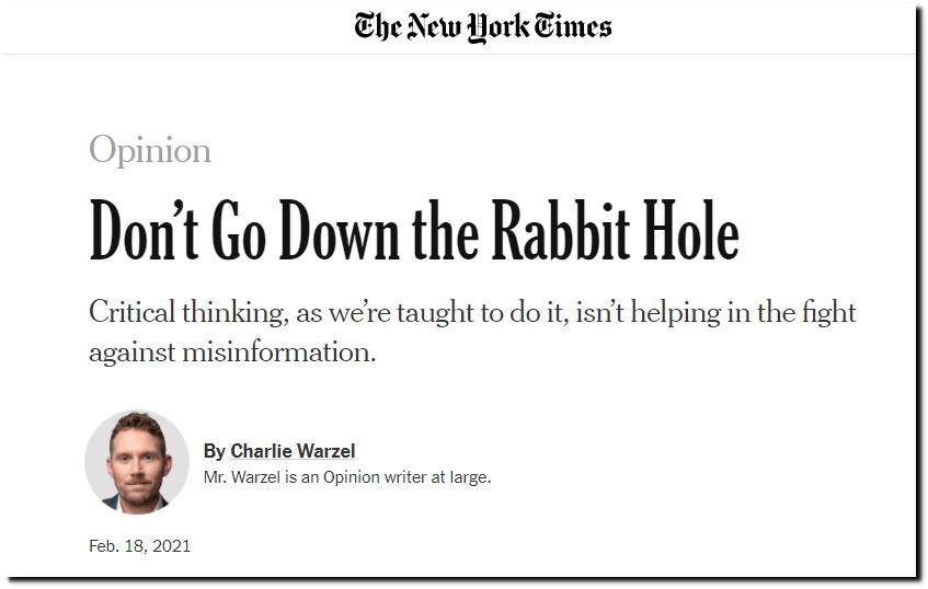 Click to enlarge Article NYT